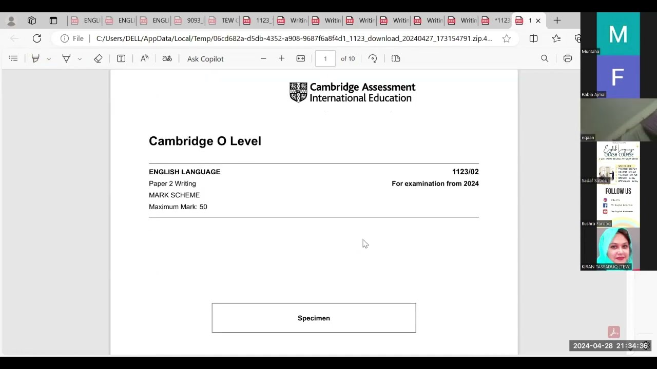 O LEVEL 1123 CRASH COURSE | ENGLISH LANGUAGE | PART 1