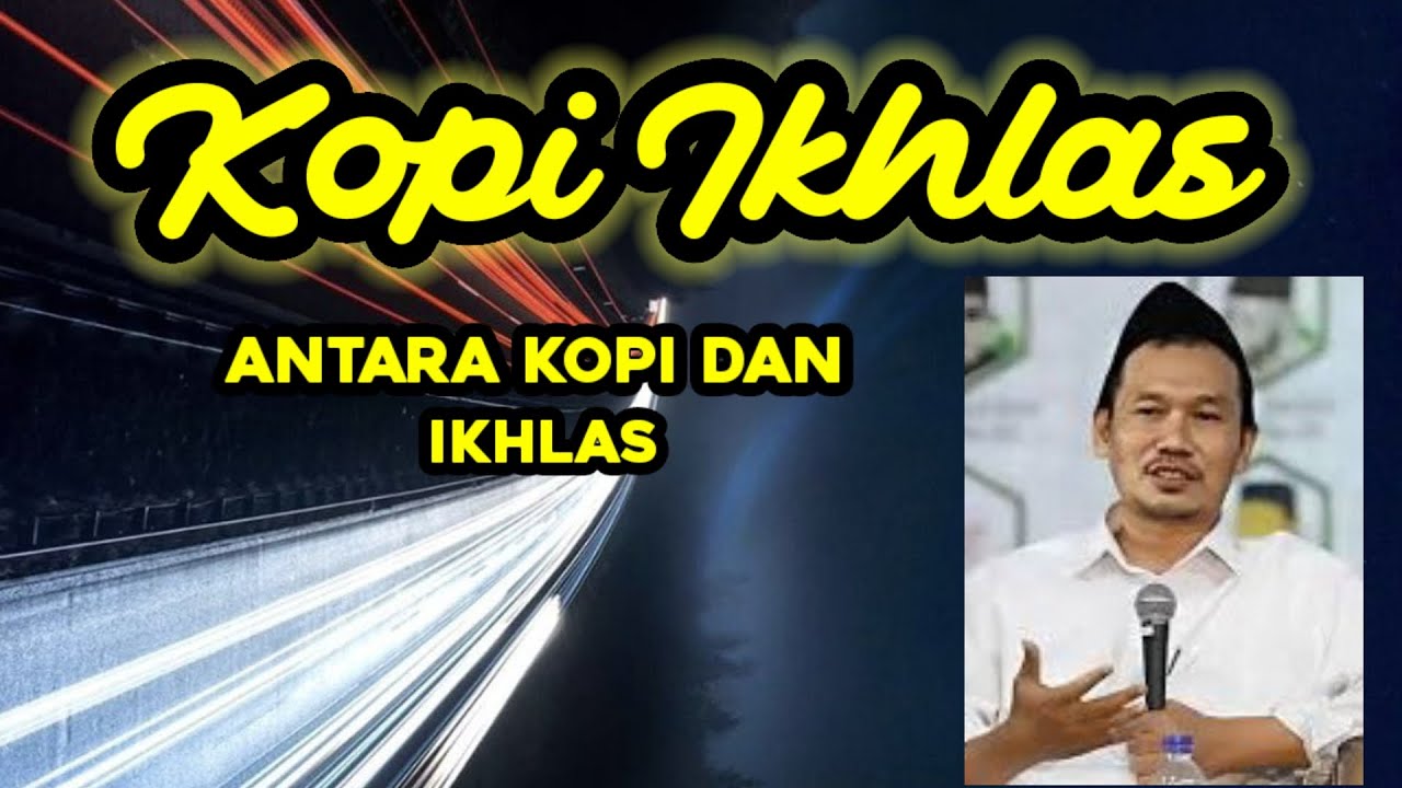 GUS BAHA. Antara kopi dan ikhlas. 