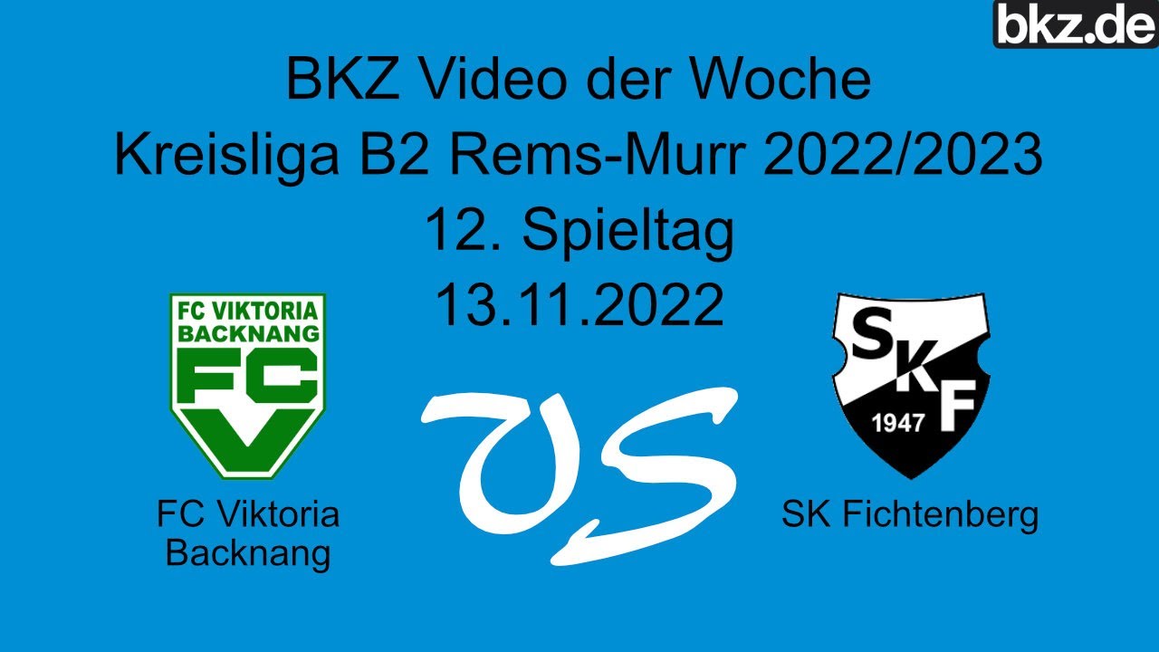 Fußball-Kreisliga B2: FC Viktoria Backnang - SK Fichtenberg