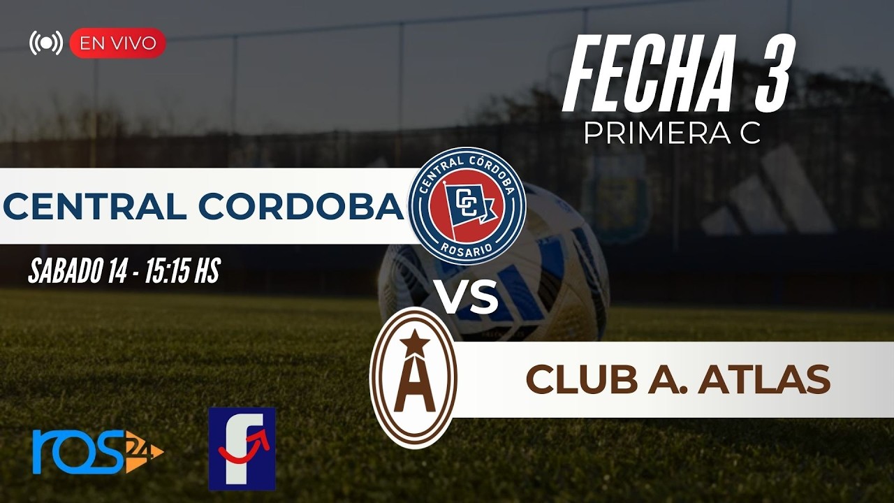 EN VIVO | Atlas vs. Central Córdoba (R)  | FECHA 3 - PRIMERA C | 14/03