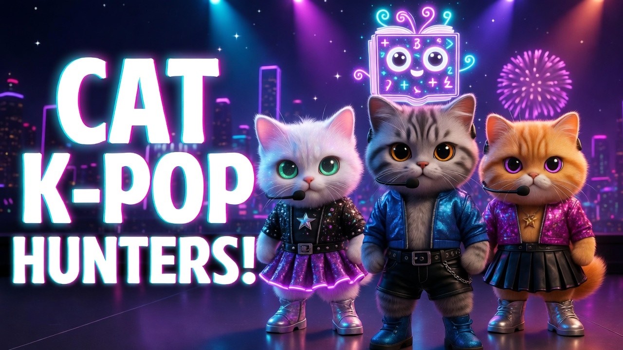 Коты из K-Pop против Демона домашних заданий 😱🐱 | Забавная пародия на песню