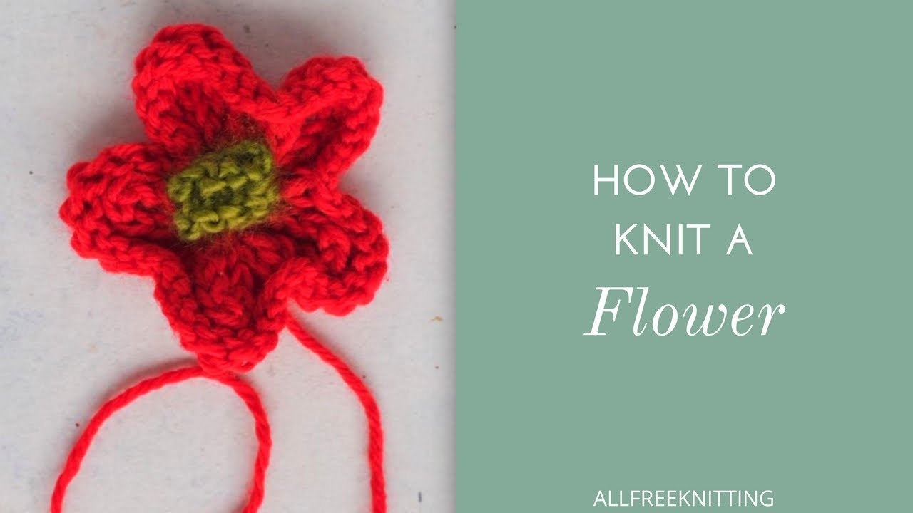 How to Knit a Flower