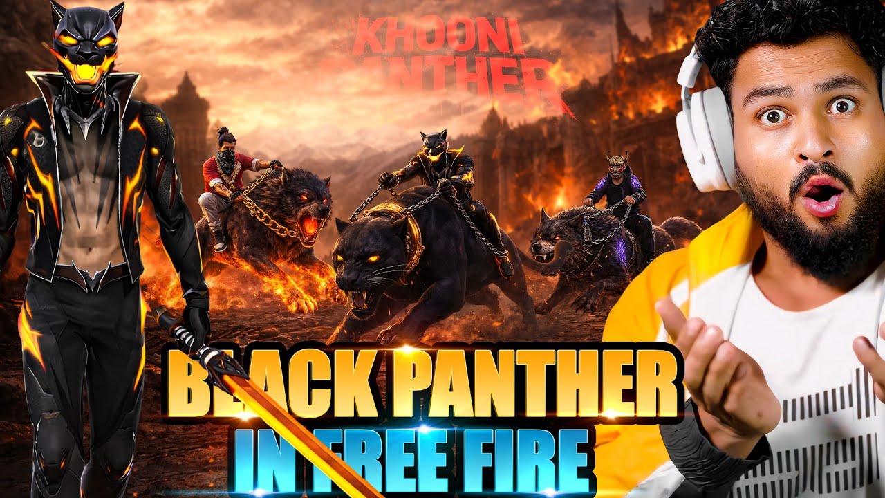 BLACK PANTHER 😱 VS V Badge Streamer Shocked in BR Rank आजा Noob Panther 1 vs 8 में !! 😤