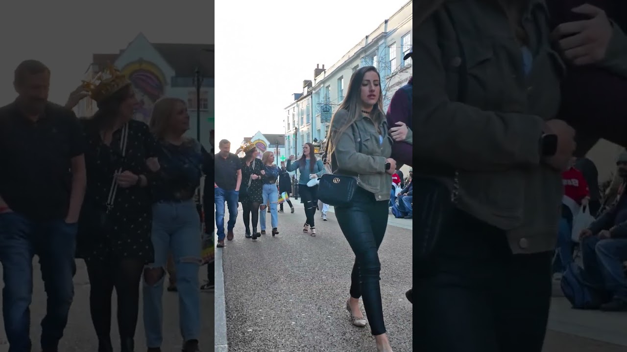 Worcester city centre on a warm saturday😍full of people enjoying the sun 