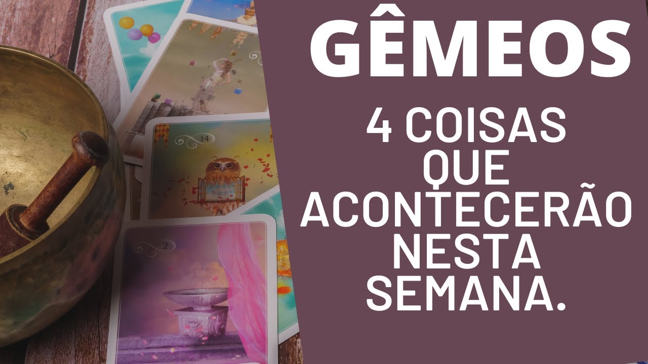 G&Ecirc;MEOS♊| 4 REVELA&Ccedil;&Otilde;ES PARA ESTA SEMANA! ( HOR&Oacute;SCOPO/TAROT).