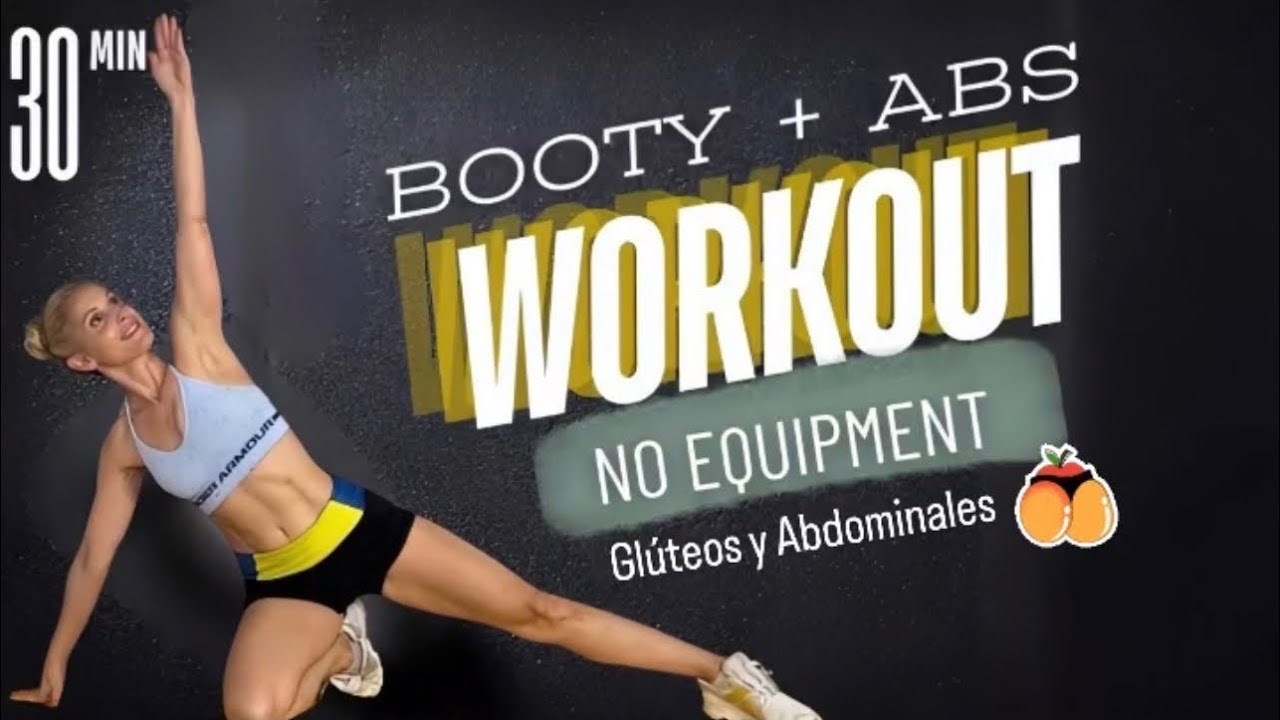 BOOTY + ABS Workout - No Equipment  - Flat Belly & Round Bum