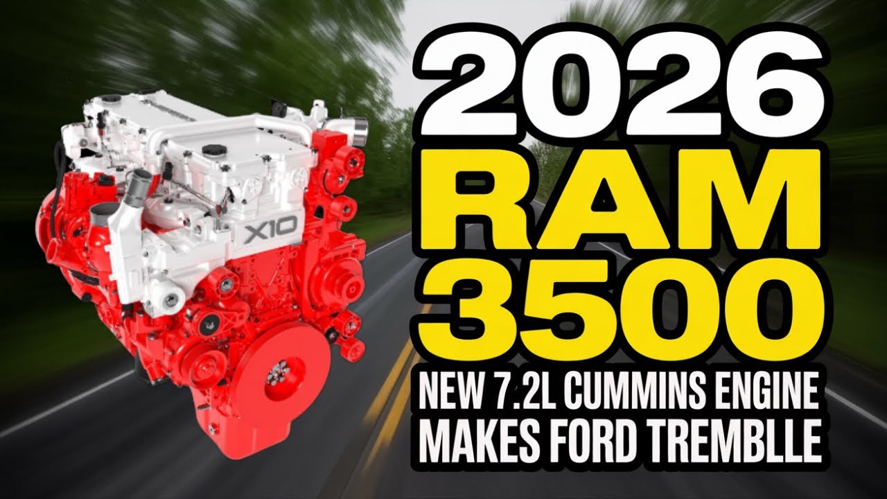 2026 Ram 3500 NEW 7.2L Cummins Engine Makes Ford Tremble!