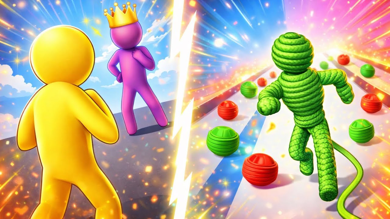 Giant Rush vs Rope Man 