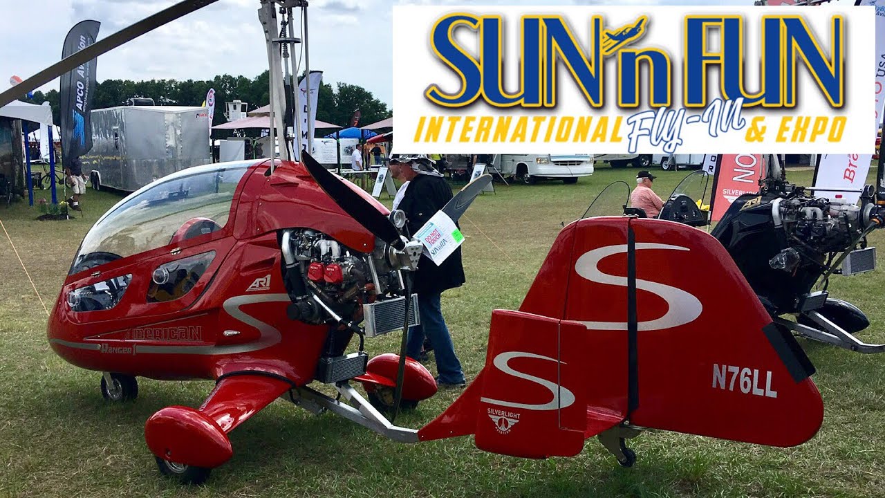 Sun N Fun Silverlight Aviation Gyroplane American Ranger-1 With Canopy