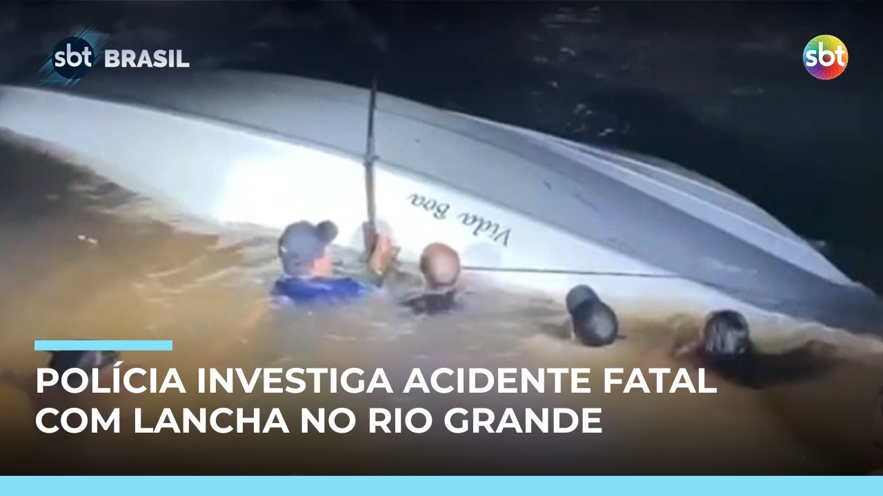 Polícia investiga acidente com lancha que deixou 6 mortos no Rio Grande, entre SP e MG | #SBTBrasil