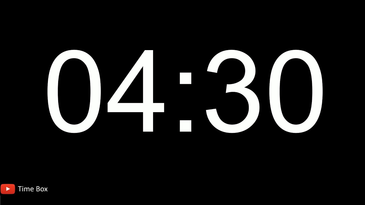 Takt Clock 270 Seconds / 4 Minutes and 30 Seconds Interval Timer