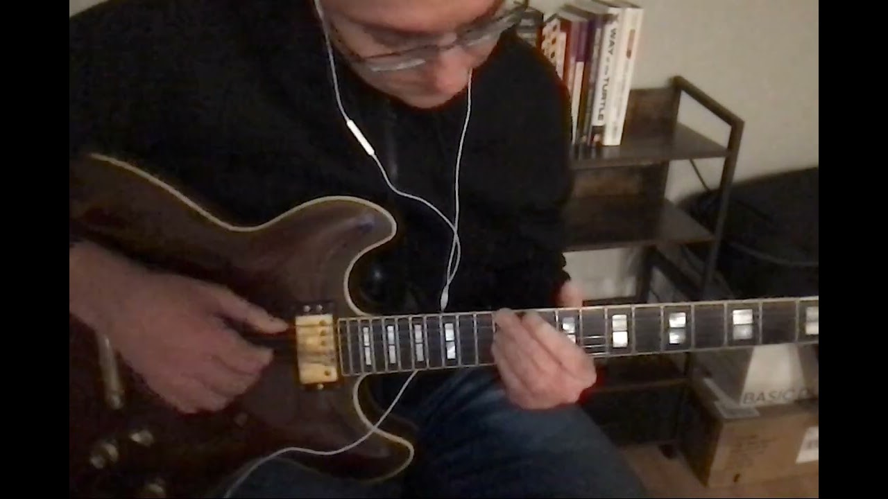 Day 1666 Martin Taylor Walking Bass for Jazz Guitar page 24 and 25 take 2