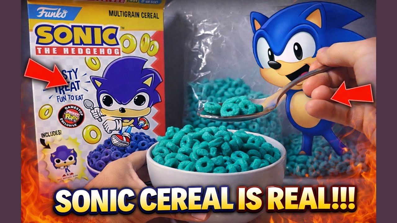 What’s Inside This Sonic GameStop Cereal Box!