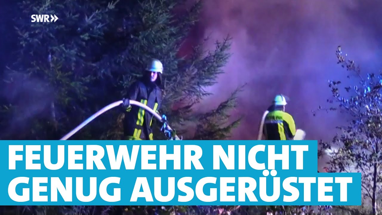 Waldbrandbekämpfung der Feuerwehr erschwert durch mangelnde Ausrüstung