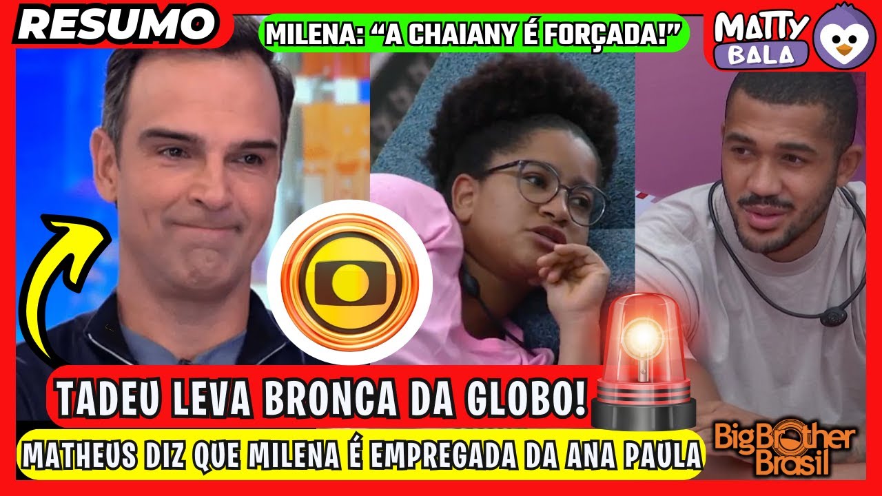 🟡 MILENA ACHA CHAIANY E GABI FORÇADAS // MATHEUS CHAMA MILENA DE EMPREGADA DA ANA PAULA #bbb #bbb26