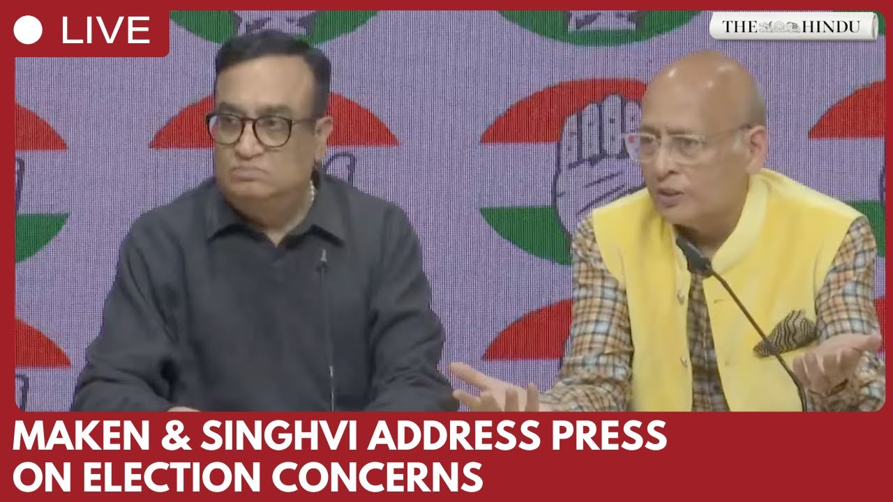 Ajay Maken, Abhishek Singhvi hold joint press conference in New Delhi