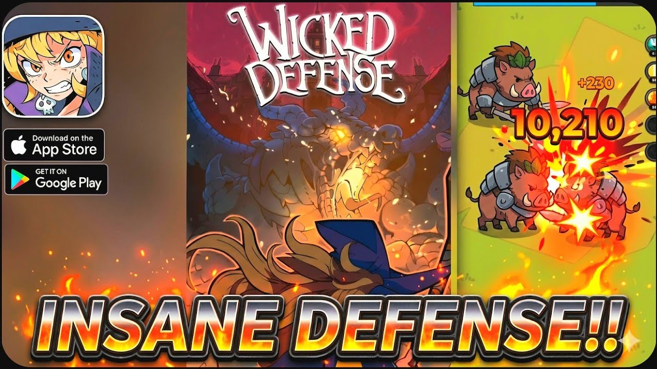 Can you survive the Dragon? 🐉 | Wicked Defense: Strategy gameplay-No Commentary, Mobile @CurateGamer