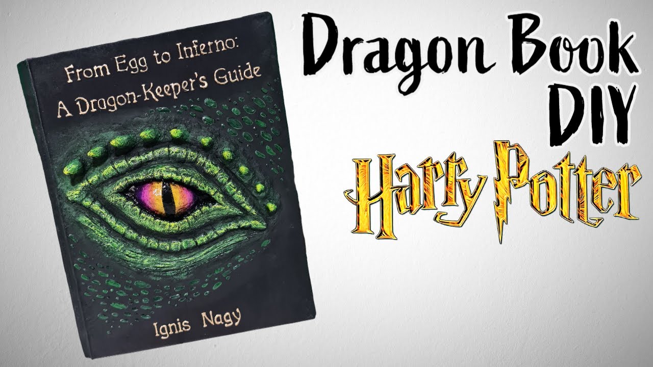 DIY Harry Potter Dragon Book Made from Recycled Paper Bags | A Collaboration with @wizardryworkshop