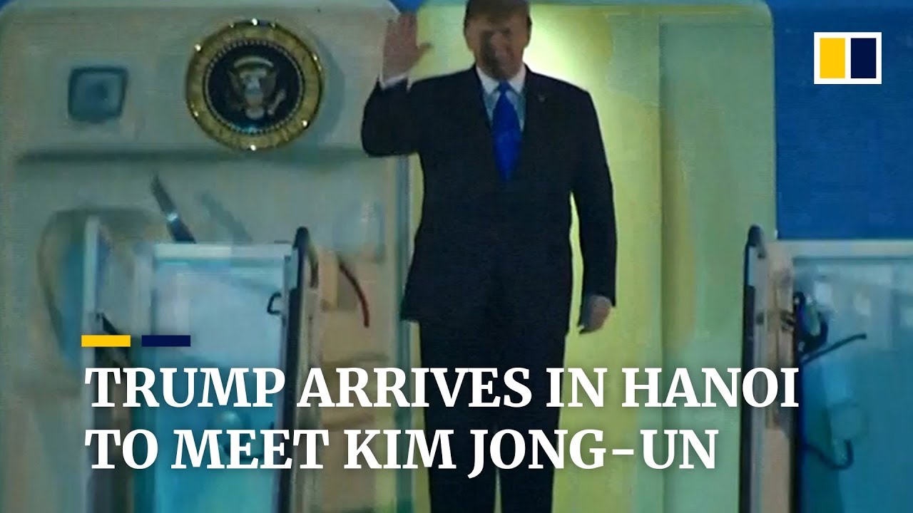 Donald Trump arrives in Hanoi to meet Kim Jong-un