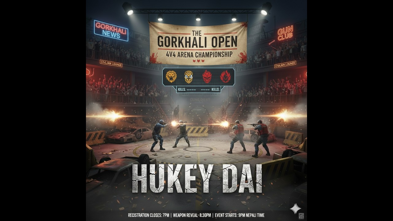 FINAL ROUND KASLE JITLA TA  4VS4 ARENA DEATH MATCH // ADMIN POV #gorkhaliroleplay #grp #gsf