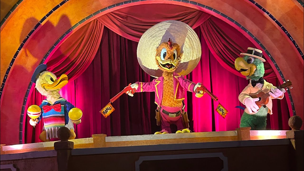 Gran Fiesta Tour Starring The Three Caballeros On Ride Front Row POV Epcot 7/20/25