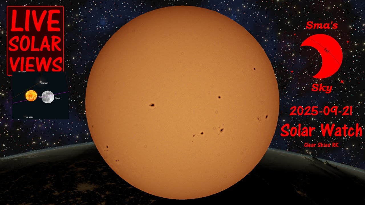 LIVE Solar View: Real-Time Sun Activity & Space Weather - Sept 21, 2025