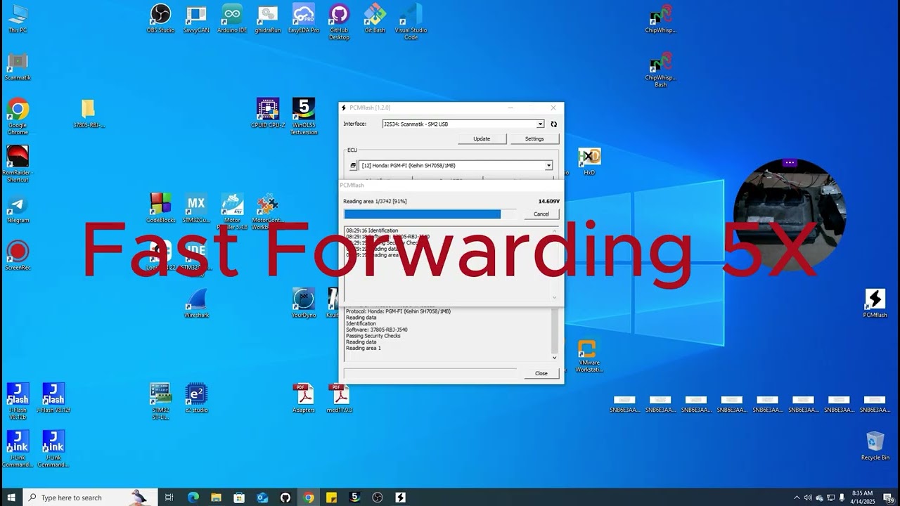 Honda Insight 2010 Ecu read/Write on bench(PCMFLASH)