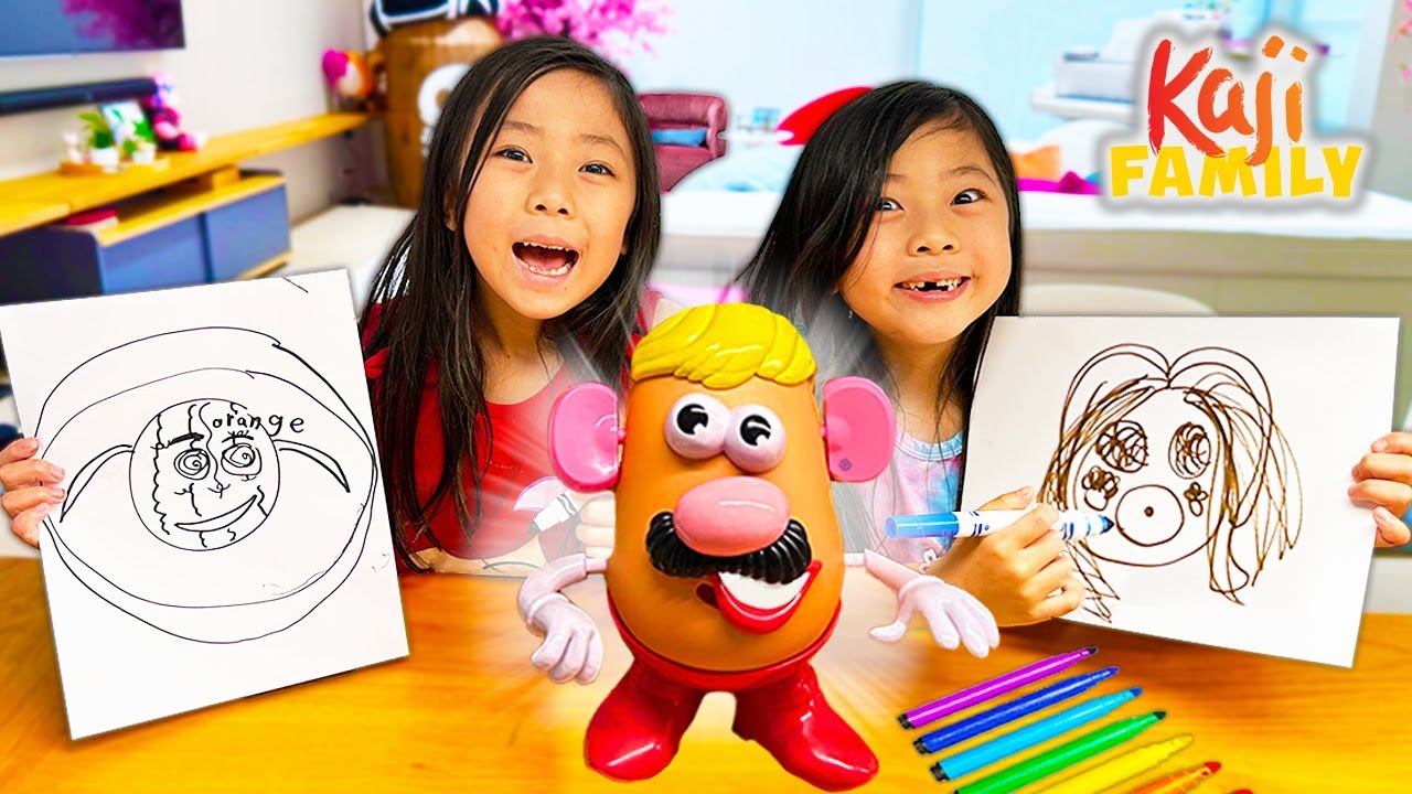 Emma and Kate Play Mystery DRAWING CHALLENGE!
