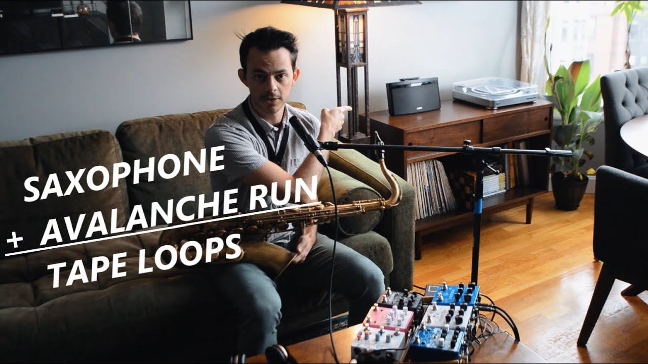 "July Rain" Degraded Tape Loops with AVALANCHE RUN/SAXOPHONE - (in stereo)