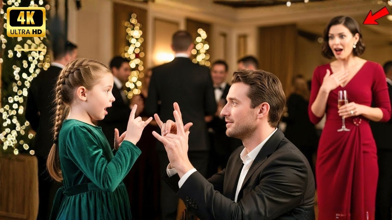CEO nahm ihre gehörlose Tochter zum Weihnachtsessen – Single Dads Gebärden ließen sie lächeln