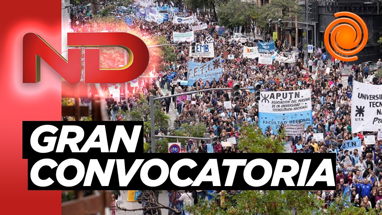 MASIVA MARCHA federal universitaria en Córdoba
