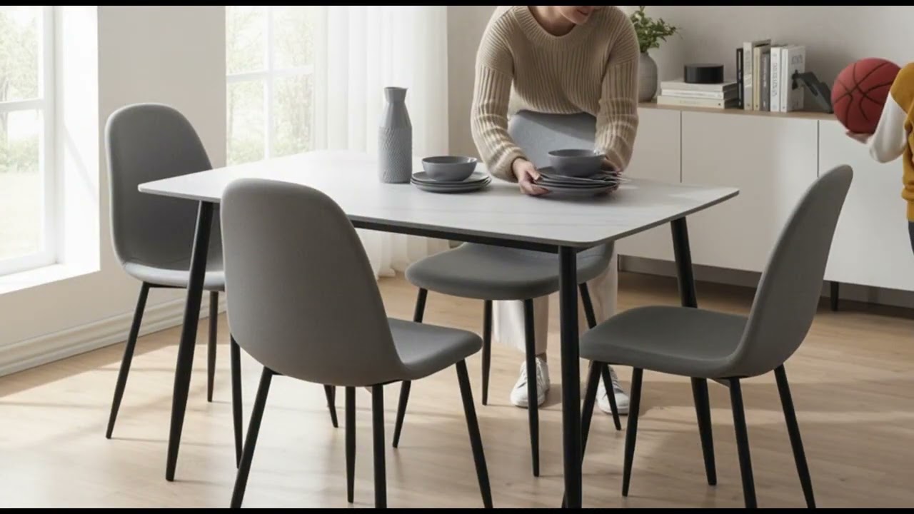 Pack Mesa Pimer Porcelanico con 4 James por PVP 299