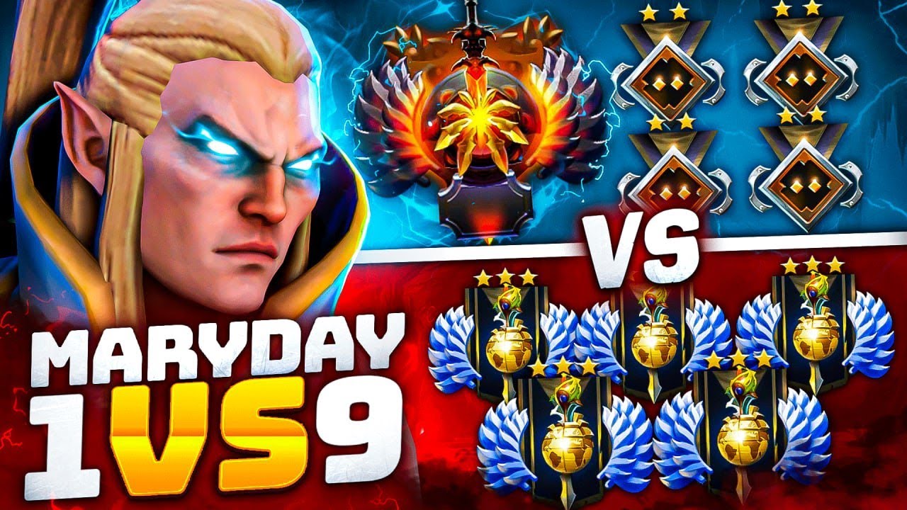MARYDAY 1vs9 | когда 7000 ИГР на ИНВОКЕРЕ 😱