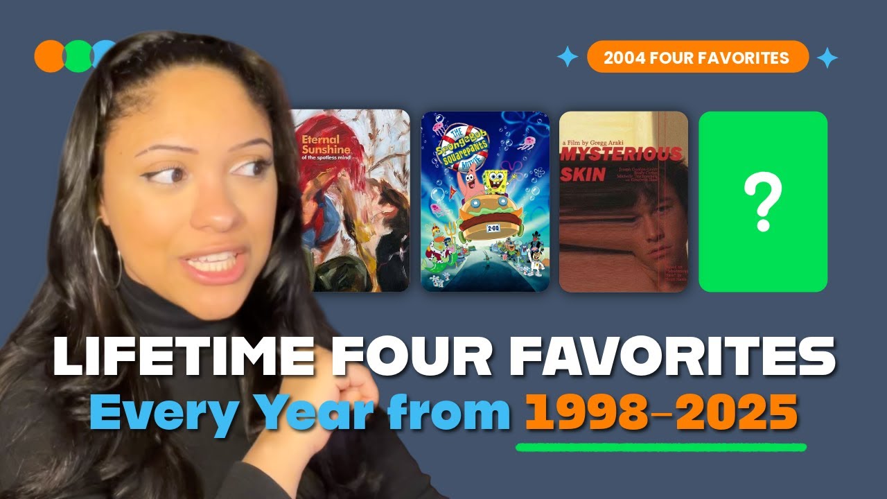 Letterboxd FOUR FAVORITES from Every Year Since I Was Born