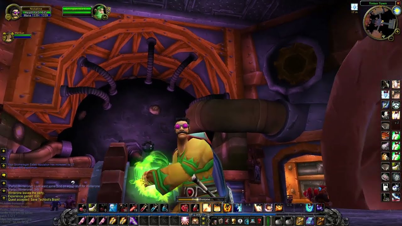Nickeline lvl 23 - 27 questing Redridge Mountains