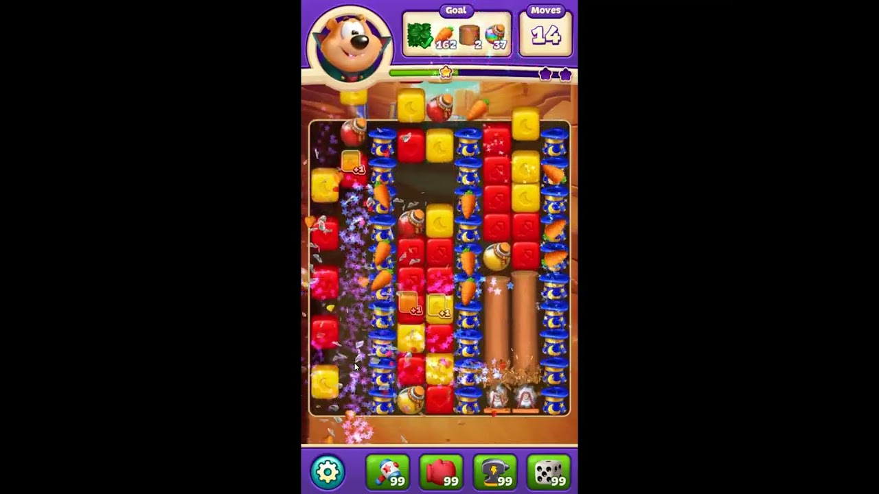 Toon Blast Level 9850 - NO BOOSTERS 🐻🐺🐱 | SKILLGAMING ✔️