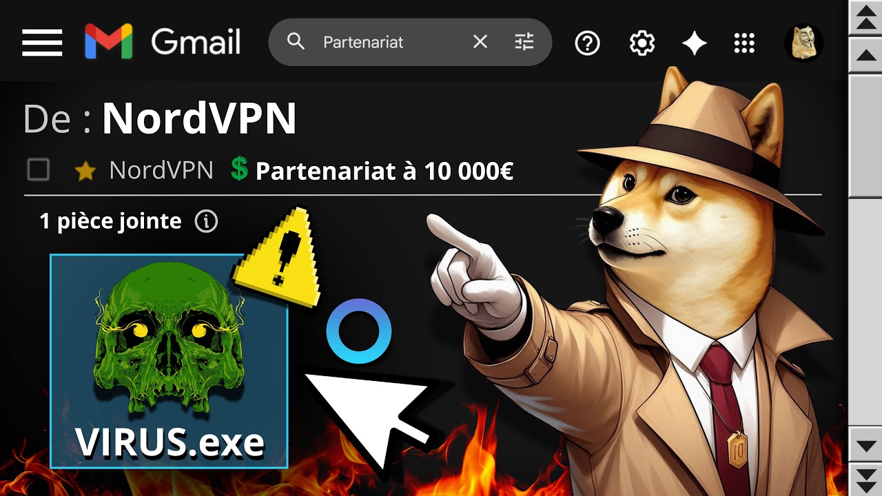 Quelqu’un m’a Envoyé un VIRUS par Mail… et j’ai Cliqué (Faux Partenariat)