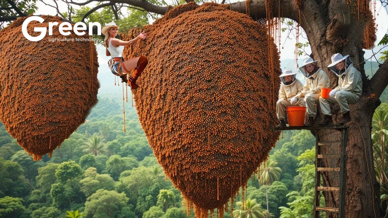 How The World's Most Dangerous Red Honey is Collected from Extreme Cliffs 🧗🍯
