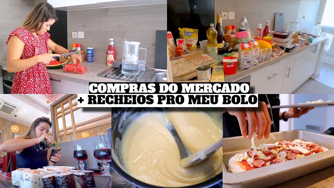 FAZENDO OS RECHEIOS PRO MEU BOLO, MERCADO, PIZZA DE CALABRESA e muito mais ♥ - Bruna Paula