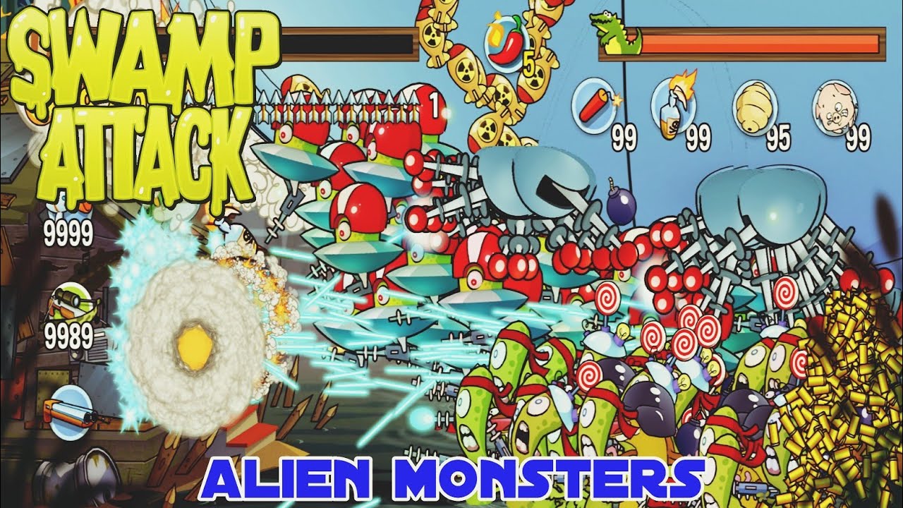 Swamp Attack Alien Monsters