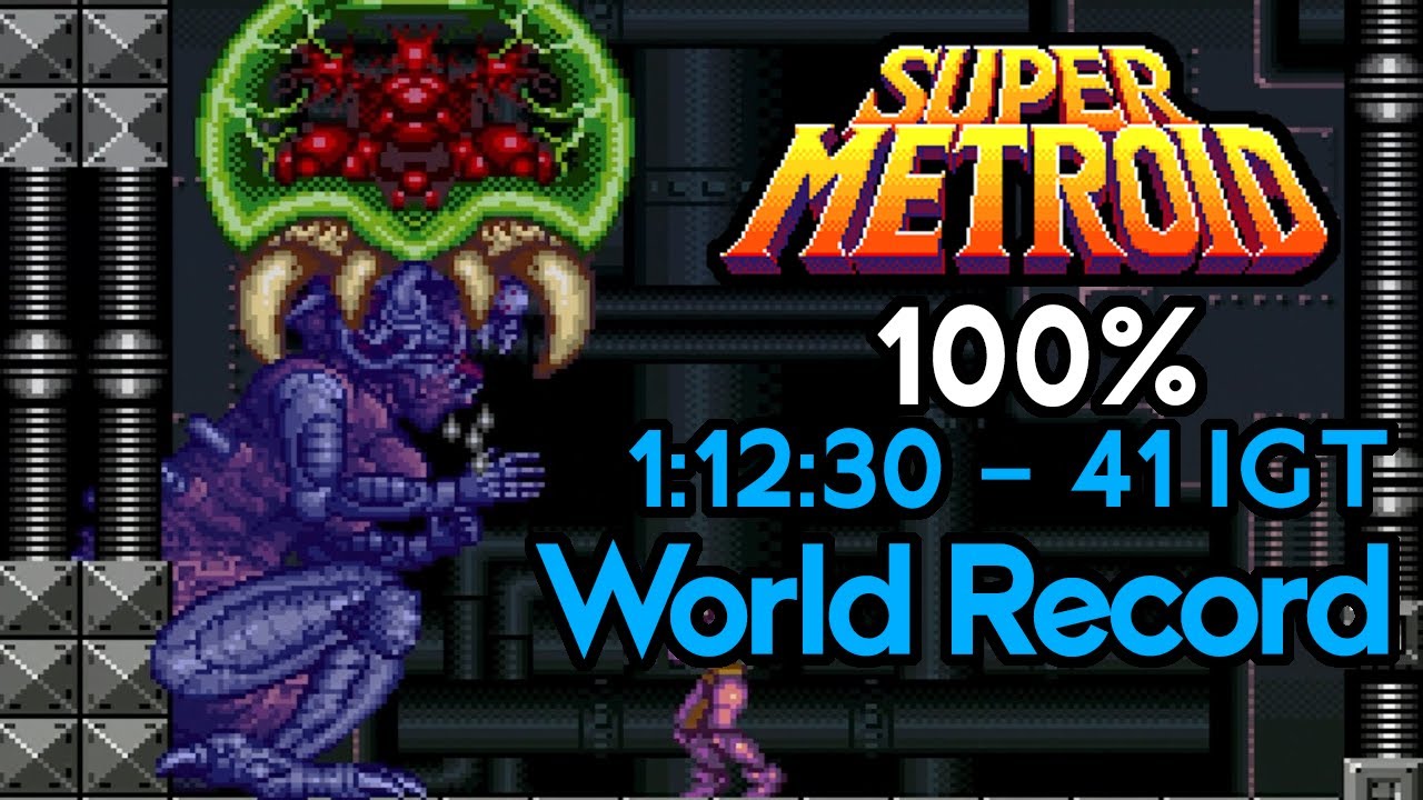 Super Metroid 100% - 1:12:30 - 41 IGT (FIRST EVER 41!!) (Former World Record) (1:12 #16)