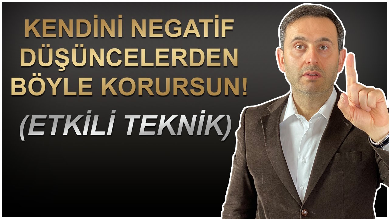Bu teknikle kendini NEGATİF İNSANLARDAN ve VESVESEDEN KORUYA BİLECEKSİN (Avrupa'da yaşayanlara özel)