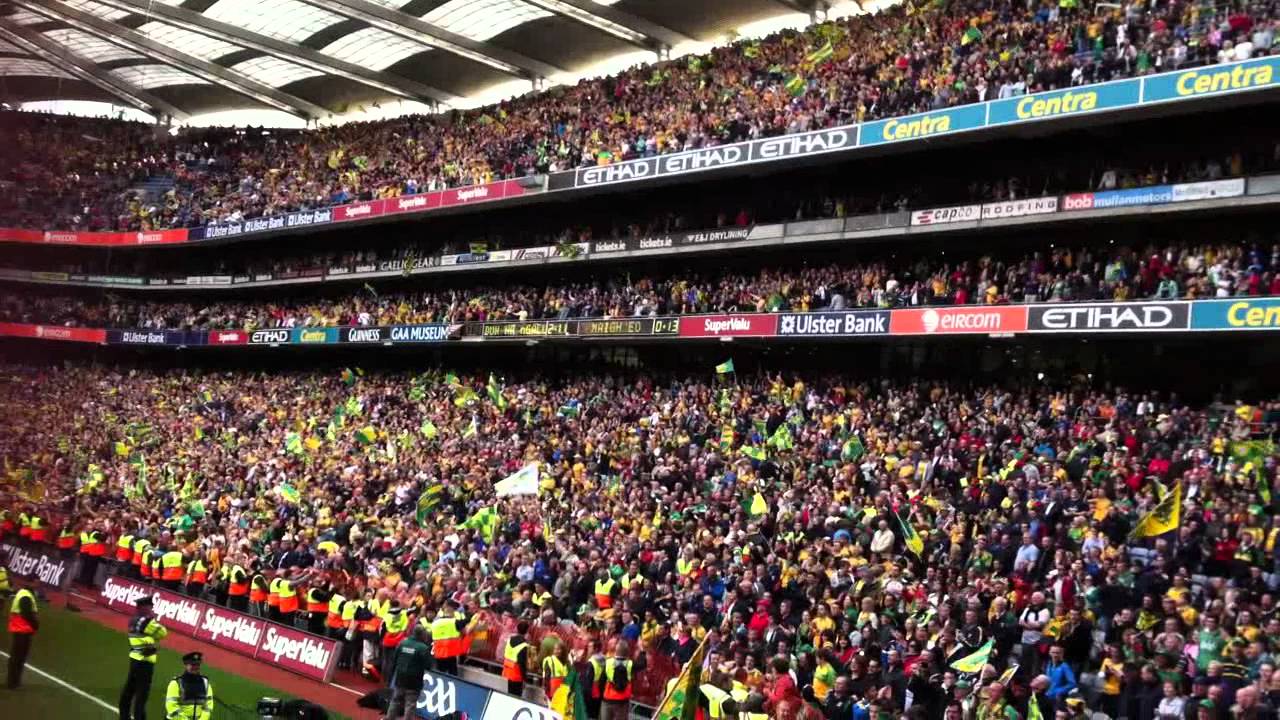 Croke Park singing Hills of Donegal (23 September 2012).