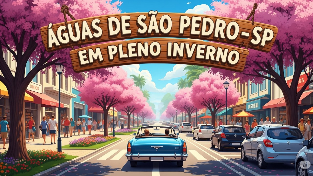 ÁGUAS DE SÃO PEDRO SP EM PLENO INVERNO