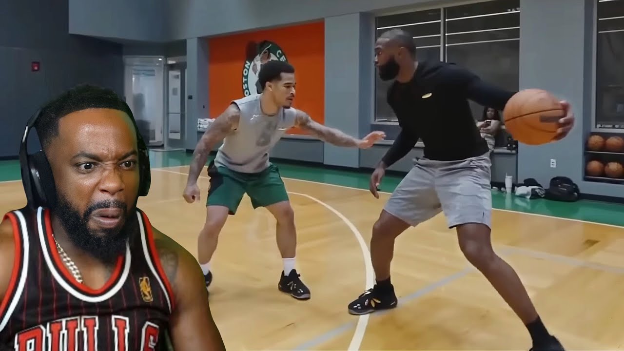 PlaqueBoyMax vs Jaylen Brown 1v1 Basketball REACTION!