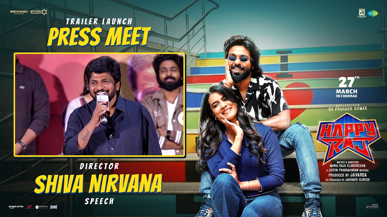 Director Shiva Nirvana Speech at Happy Raj Trailer Launch Press Meet | YouWe Media