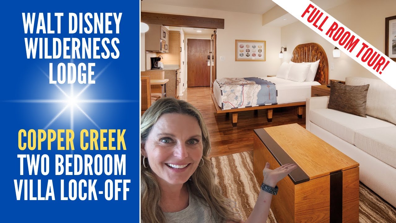 Copper Creek 2-Bedroom Lock-Off Villa * Walt Disney World's Wilderness Lodge * Studio * Full Tour *