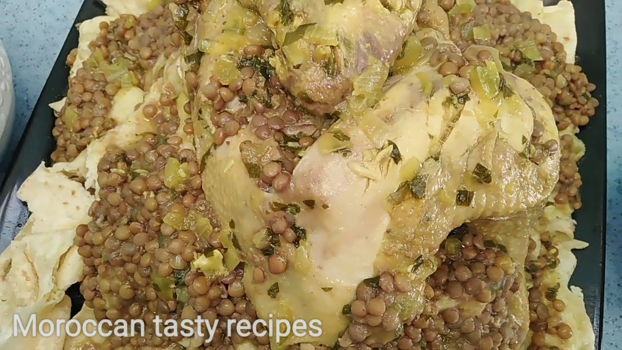 Traditional Moroccan chicken rfissa tutorial ! 🇲🇦