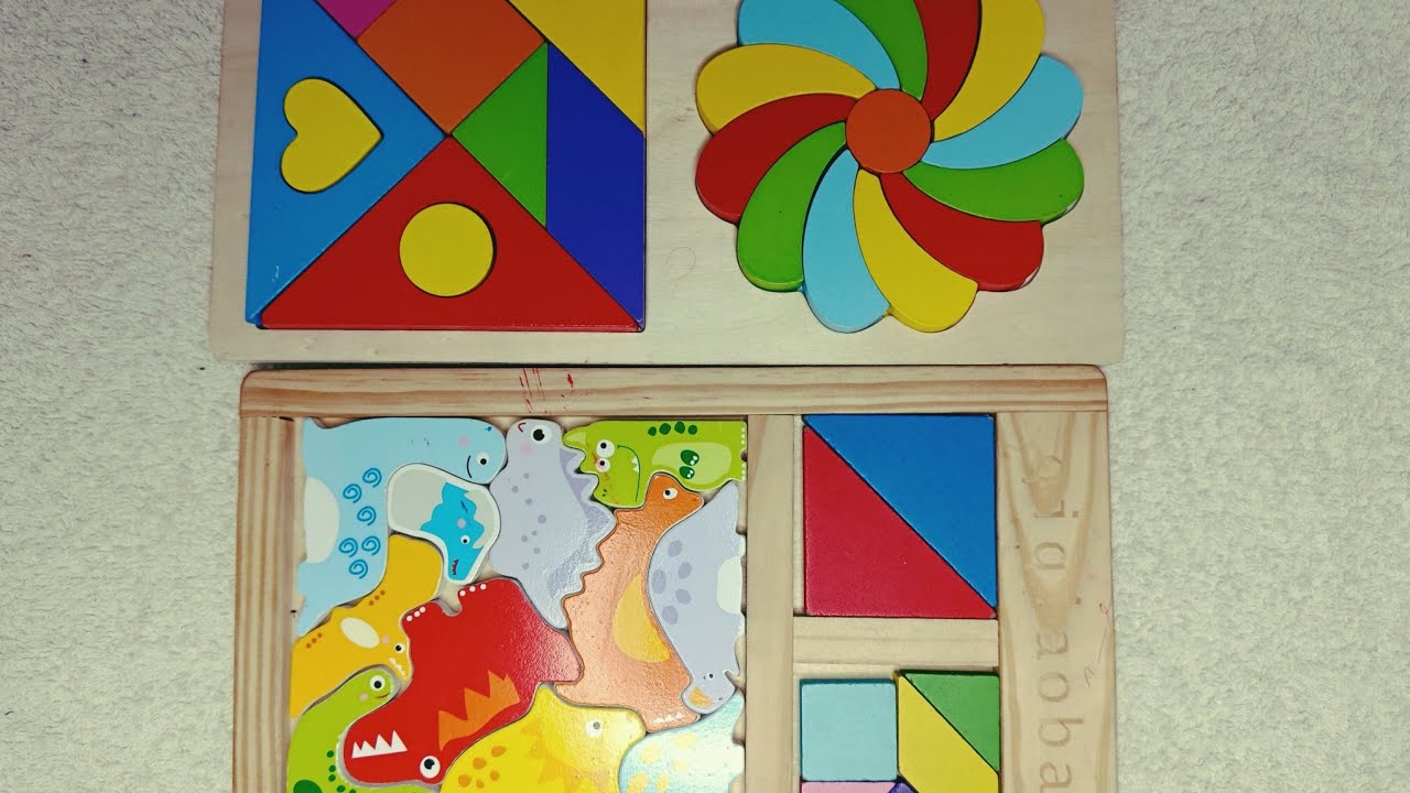 Learn Colors and Shapes with Fun Wooden Puzzles!