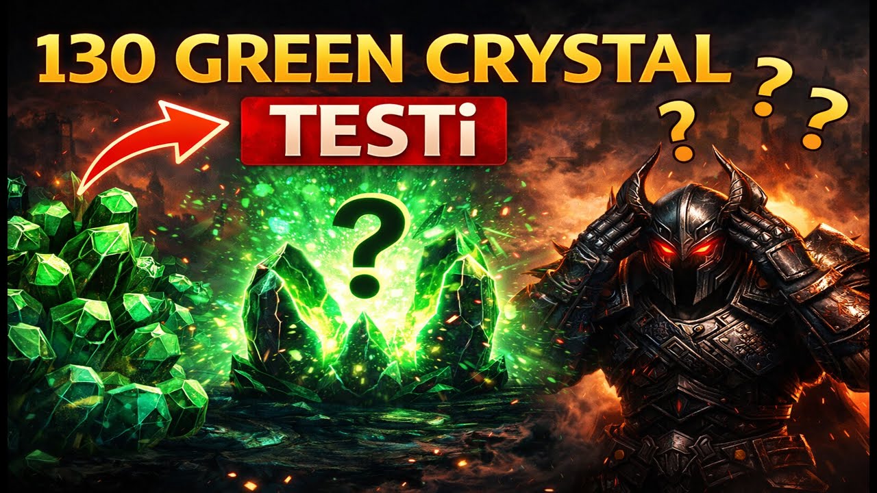 130 Green Crystal Kırdırdım… Sonuç Beklediğim Gibi mi? | Rise Online